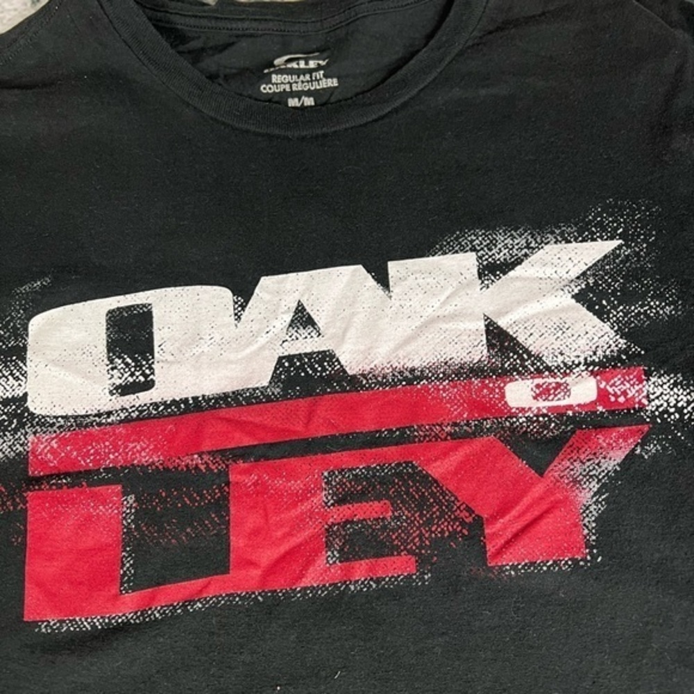 Oakley Brand Sunglasses Graphic Black‎ Shirt Sz M - Picture 2 of 3